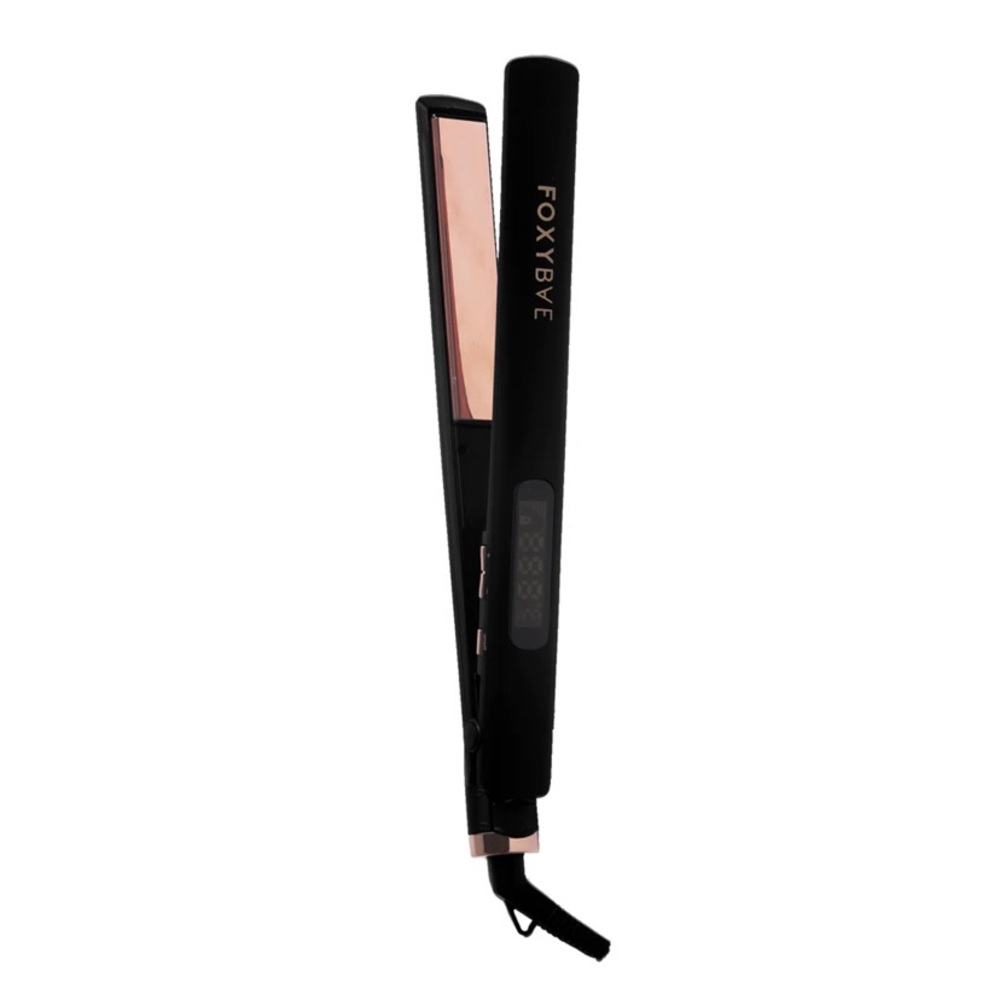 FoxyBae rose gold titanium hair straightener